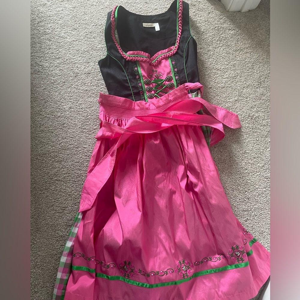 Dirndl bought in Munich department store in Marienplatz.